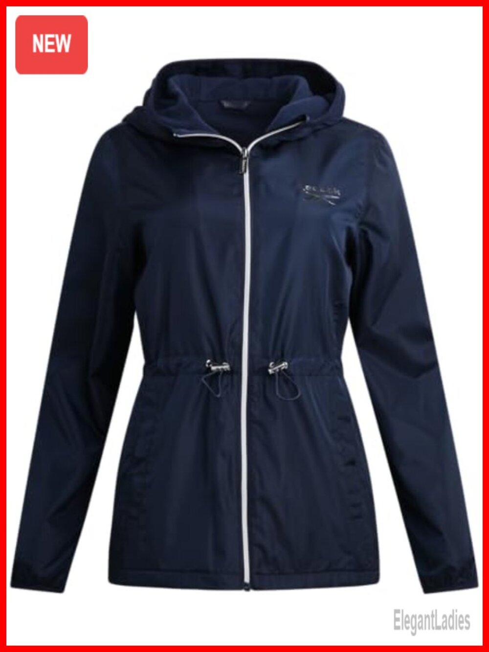 Reebok Polar Fleece Lined Water Resistant Windbreaker Hooded Jacket